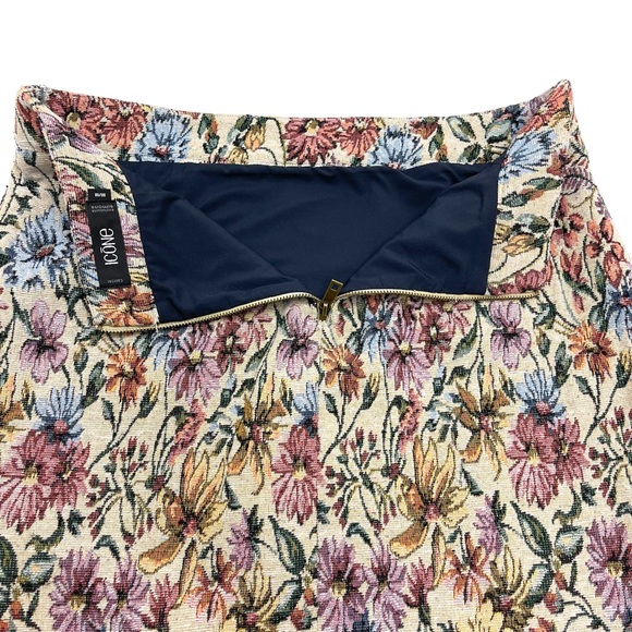 SOLD 🔴 Simons Icône Tapestry mini skirt size M floral multicoloured - Picture 3 of 8